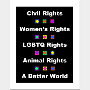 Civil Rights, LGBTQ Rights, Animal Rights design Posters and Art